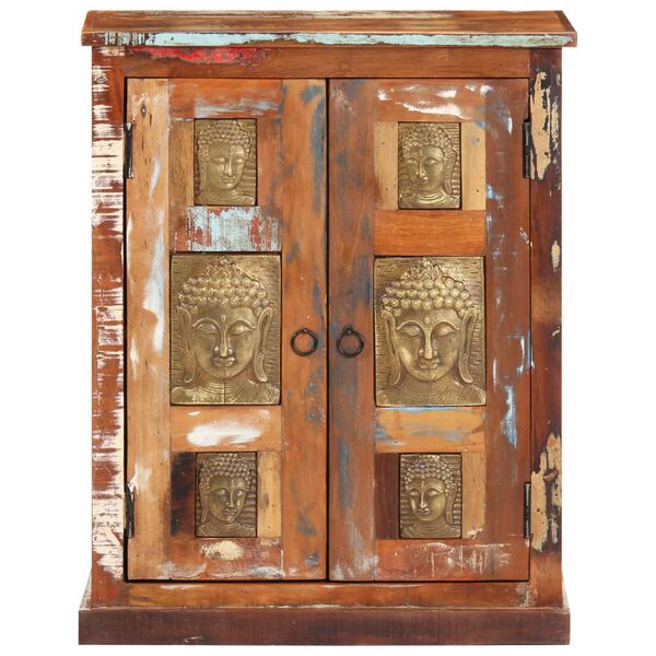 vidaXL Szafka z wizerunkiem Buddy, 60x35x75 cm, lite drewno odzyskane