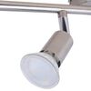 50467 vidaXL Lampa sufitowa 4 LED satynowy nikiel