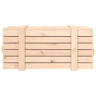 vidaXL Skrzynia do przechowywania, 91x40,5x42 cm, lite drewno sosnowe