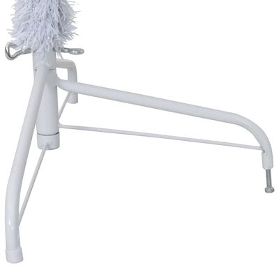 vidaXL Sztuczna choinka, ze stojakiem, połówka, biała, 240 cm, PVC