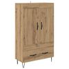 vidaXL Highboard Dąb rzemieślniczy 69,5 x 31 x 115 cm