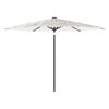 vidaXL Parasol ogrodowy na stalowym słupku, biały, 288x288x225 cm