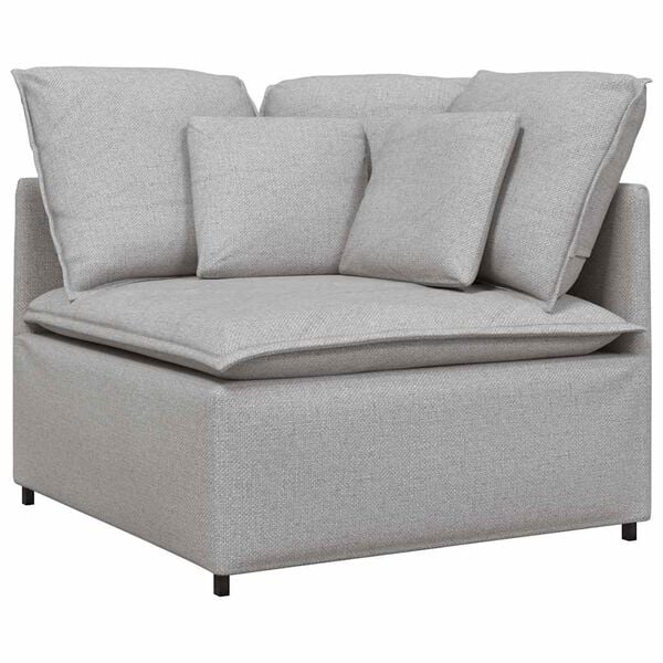 vidaXL Modułowy Narożnik Sofa z Poduszkami Cloud Grey 100 cm
