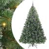 vidaXL Sztuczna choinka z 300 diodami LED Zielony 240 cm PE i PVC