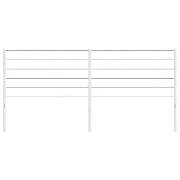 vidaXL Metalowe wymienne wezgłowie, białe, 193 cm