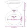 vidaXL Umywalka, biała, 52x46x20 cm, owalna, ceramiczna