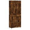 vidaXL Witrynka przydymiony dąb 69,5x34x180 cm materiał drewnopochodny