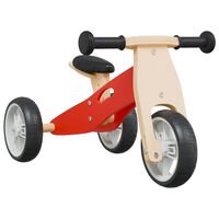 vidaXL Rowerek biegowy dla dzieci, 2-w-1, czerwony
