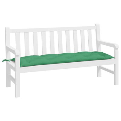 vidaXL Poduszka na ławkę ogrodową, zielona 150x50x7 cm, tkanina Oxford
