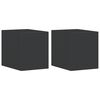 vidaXL Kinkiety zewnętrzne, 2 szt., czarne, odlewane aluminium