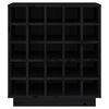 vidaXL Szafka na wino, czarna, 55,5x34x61 cm, lite drewno sosnowe