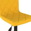 vidaXL Obrotowe krzesło stołowe, musztardowe, obite aksamitem