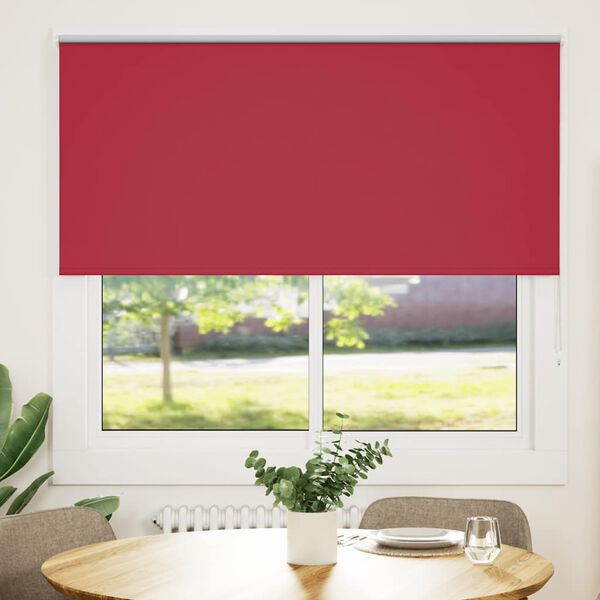 vidaXL Roleta zaciemniająca Red 150x130 cm Szerokość tkaniny 146,6 cm