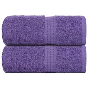 vidaXL Ręczniki mydlane FROGN 2 szt. Fioletowe 30x30 cm 360 g/m&sup2;