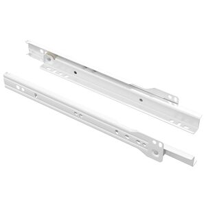 vidaXL Prowadnica szuflady 2 pcs Biały 250 mm Stal
