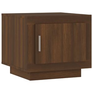 vidaXL Stolik kawowy, brązowy dąb 51x50x45 cm, materiał drewnopochodny