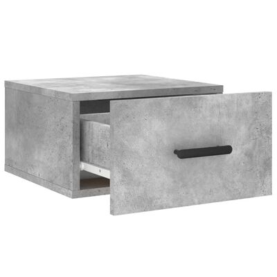 vidaXL Wisząca szafka nocna, szarość betonu, 35x35x20 cm