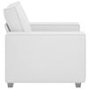 vidaXL Fotel Biały 100 cm Sk&oacute;ra ekologiczna