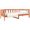 vidaXL Ramka ł&oacute;żka Woskowy Brąz 80 x 200 cm Lite drewno sosnowe