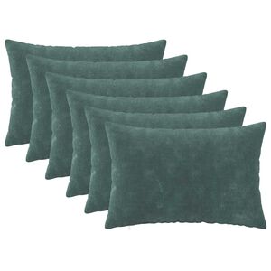 vidaXL Poszewka na poduszkę 6 pcs HEERLEN Niebieski morski 30 x 50 cm