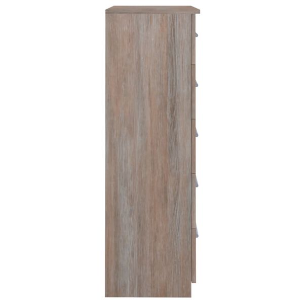 vidaXL Komoda, szary dąb sonoma, 71x35x108 cm, płyta wi&oacute;rowa