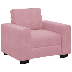 vidaXL Sofa Fotel R&oacute;żowy 100x77x82 cm Aksamit