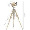 vidaXL Lampa podłogowa na tr&oacute;jnogu, lite drewno mango, 131 cm