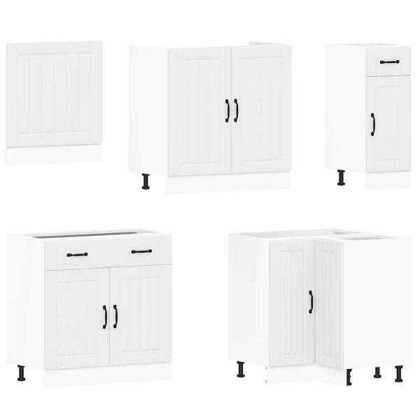 vidaXL Zestaw szafek kuchennych, Lucca, 11-częściowy, biała