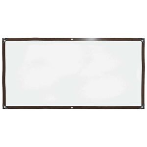 vidaXL Przezroczysta plandeka z oczkami 1x2 m Polietylen