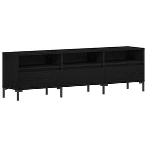 vidaXL Szafka pod telewizor 150 x 30 x 44,5 cm Czarny Dąb