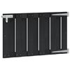 vidaXL Brama ogrodowa 100 x 60 cm WPC i aluminium Czarny