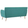 vidaXL 3-osobowa sofa tapicerowana tkaniną, 172x70x82 cm, zielona