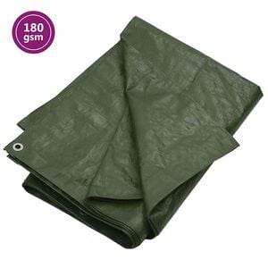 vidaXL Plandeka, 180 g/m&sup2;, 2x3 m, zielona, HDPE