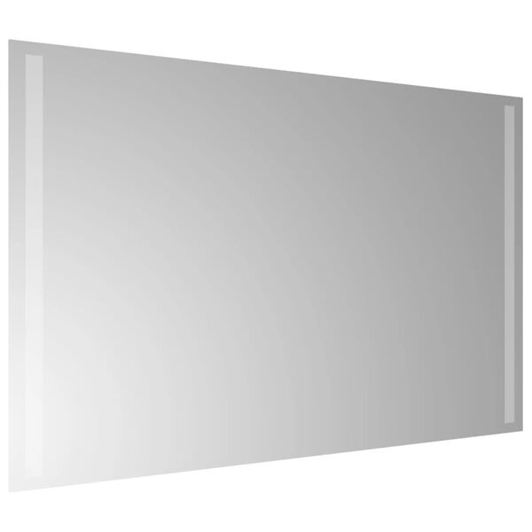 vidaXL Lustro łazienkowe z LED, 50x80 cm