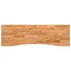 vidaXL Blat biurka, jasnobrązowy, 160x50x2,5 cm, lite drewno dębowe