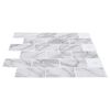 vidaXL Kafelka subway 10 pcs Biały marmur 30,5 x 30,5 cm