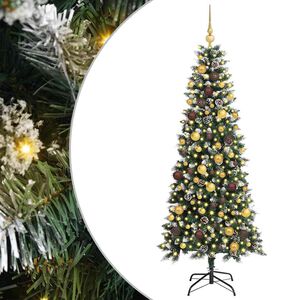 vidaXL Sztuczna choinka zielony 180 cm PVC, plastik i stal
