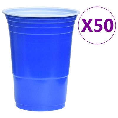 vidaXL Zestaw do Beer Ponga stołowego, 0,5 L, plastik