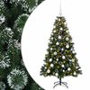 vidaXL Sztuczna choinka z bombkami 120 cm 150 LED Ciepła biel