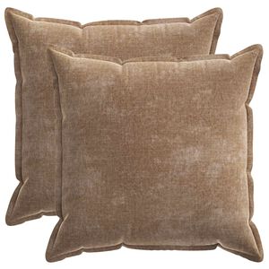 vidaXL Poszewka na poduszkę 2 pcs HOUTEN brązowy 70 x 70 cm