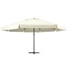 vidaXL Parasol ogrodowy na aluminiowym słupku, 600 cm, piaskowy