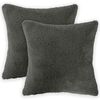 vidaXL Poszewka na poduszkę 2 pcs HEERLEN ciemnoszary 30 x 30 cm