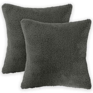 vidaXL Poszewka na poduszkę 2 pcs HEERLEN ciemnoszary 30 x 30 cm