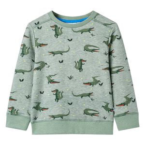 Bluza dziecięca, jasny melanż khaki, 92