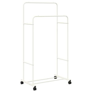 vidaXL Wieszak na Ubrania Biały 80 x 53 x 156 cm