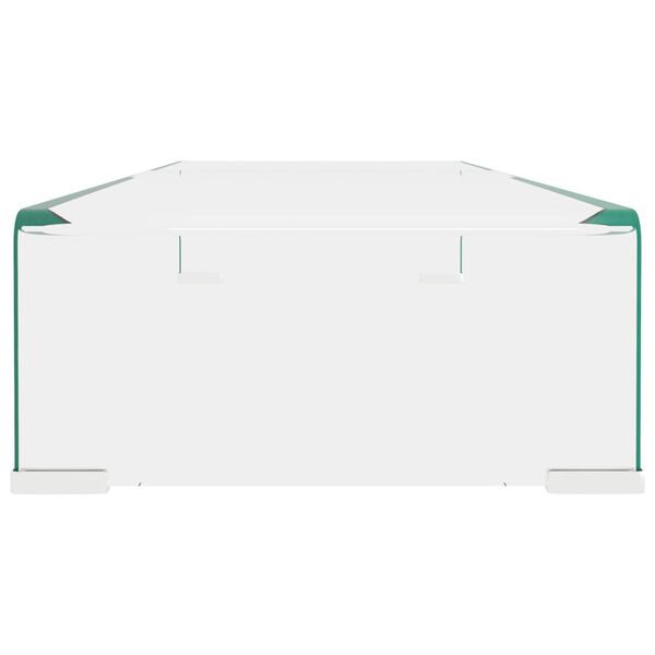 vidaXL Podstawka pod monitor / telewizor szklana 80x30x13 cm