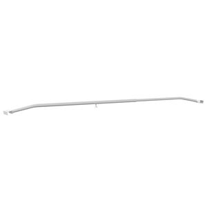vidaXL Uchwyt na plandekę do przyczep srebrny 136-218 cm