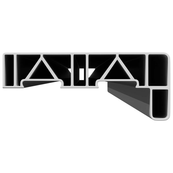 vidaXL Parapet okienny Biały 140 x 10 x 4,5 cm PVC