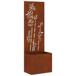 vidaXL Ekran zapewniający prywatność w ogrodzie Kwiatowy Rdzawy
