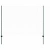 vidaXL Ogrodzenie z słupkiem Zielony 1,5 x 10 m Stal i PVC